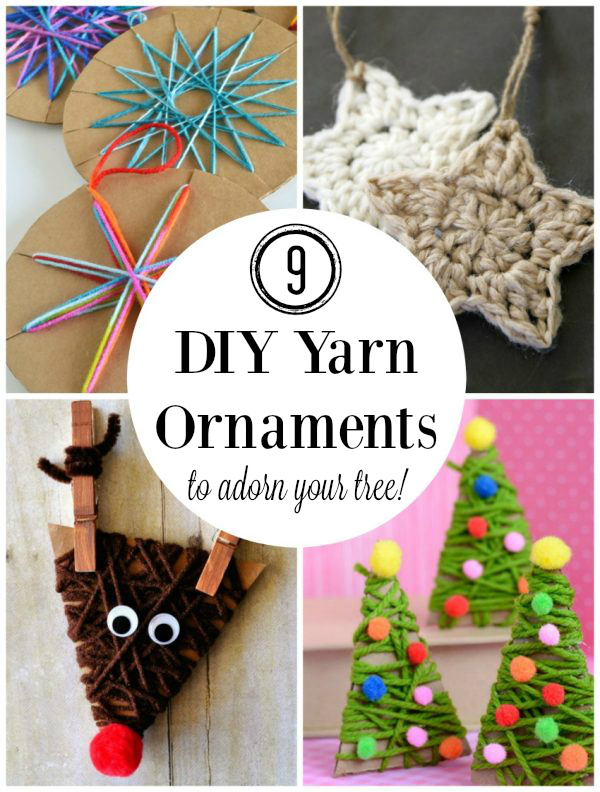Yarn Christmas Trees (DIY)