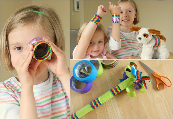 Making Cute Bracelets and Wands with Duct Tape - Make and Takes