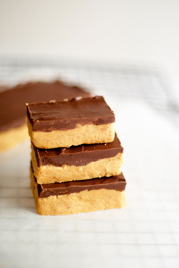 Easy No Bake Chocolate Peanut Butter Bars Make And Takes 