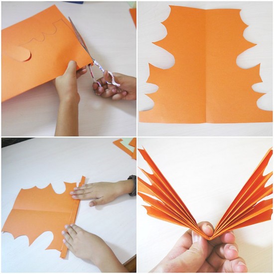 Folded Paper Leaf Garland Make And Takes