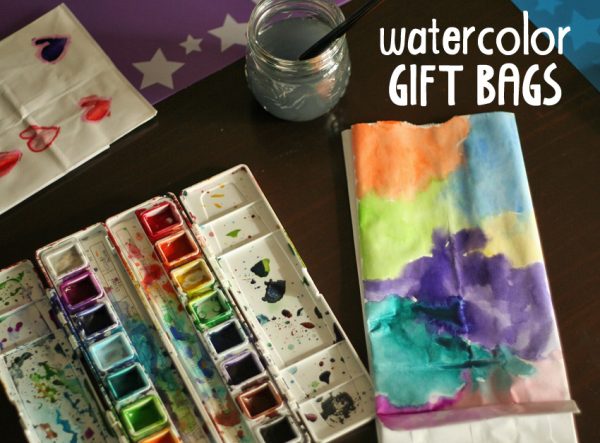 Watercolor Gift Bags - Make and Takes