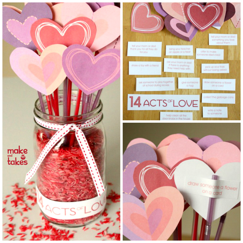 Valentines Count Down + Free Printable - Make and Takes