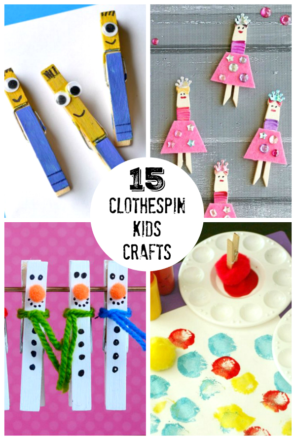 25 Wooden Clothespin Crafts, Activities & Ideas