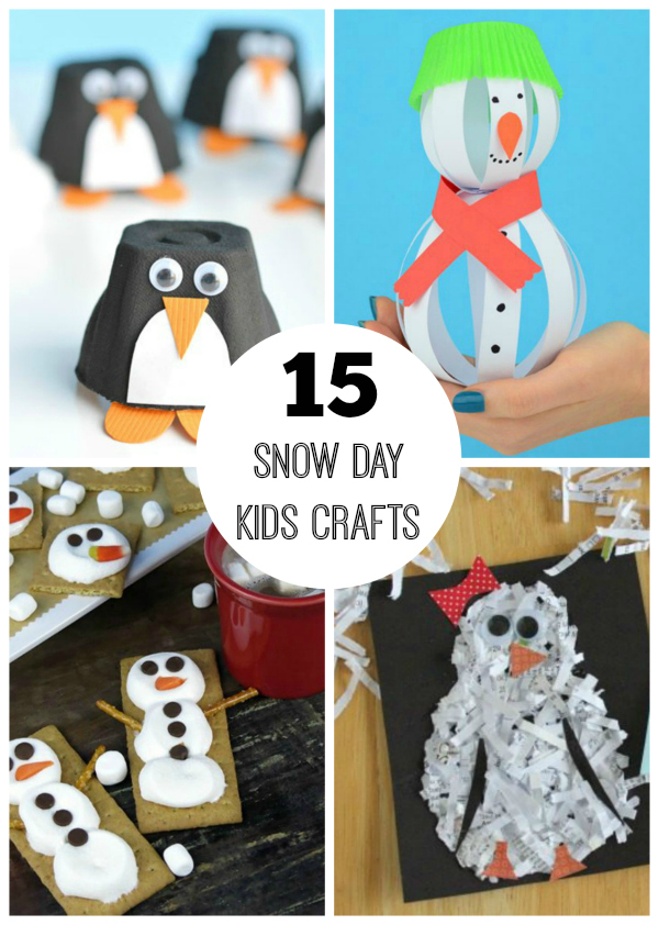 15 Snow Day Crafts for Kids - Make and Takes