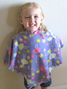 Fleece Ponchos with Flare - Make and Takes