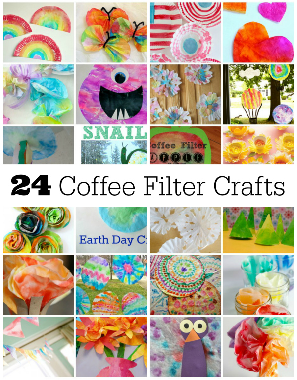 24 Fun Coffee Filter Crafts to Make | Make and Takes