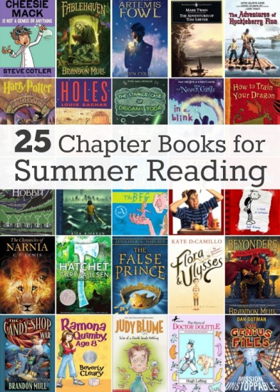 25 Chapter Books for Summer Reading - Make and Takes