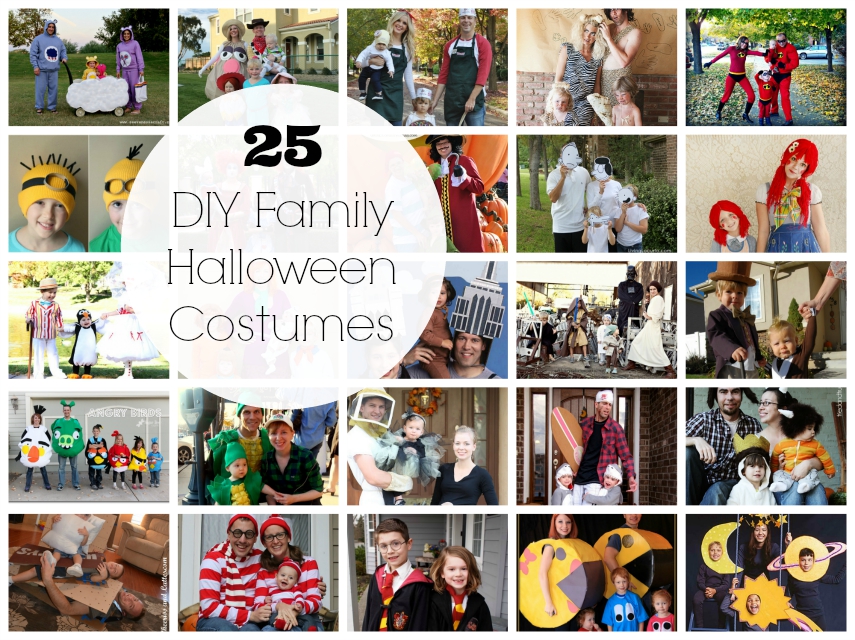 25 DIY Family Halloween Costumes - Make and Takes