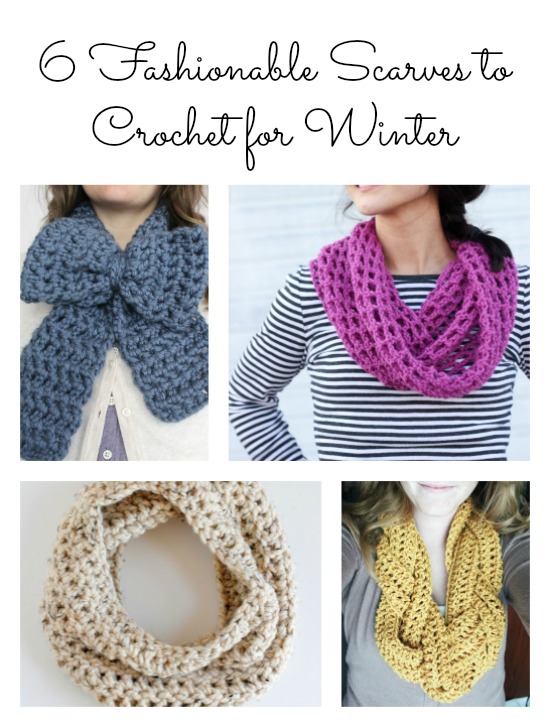 6 Fashionable Scarves to Crochet for Winter | Make and Takes