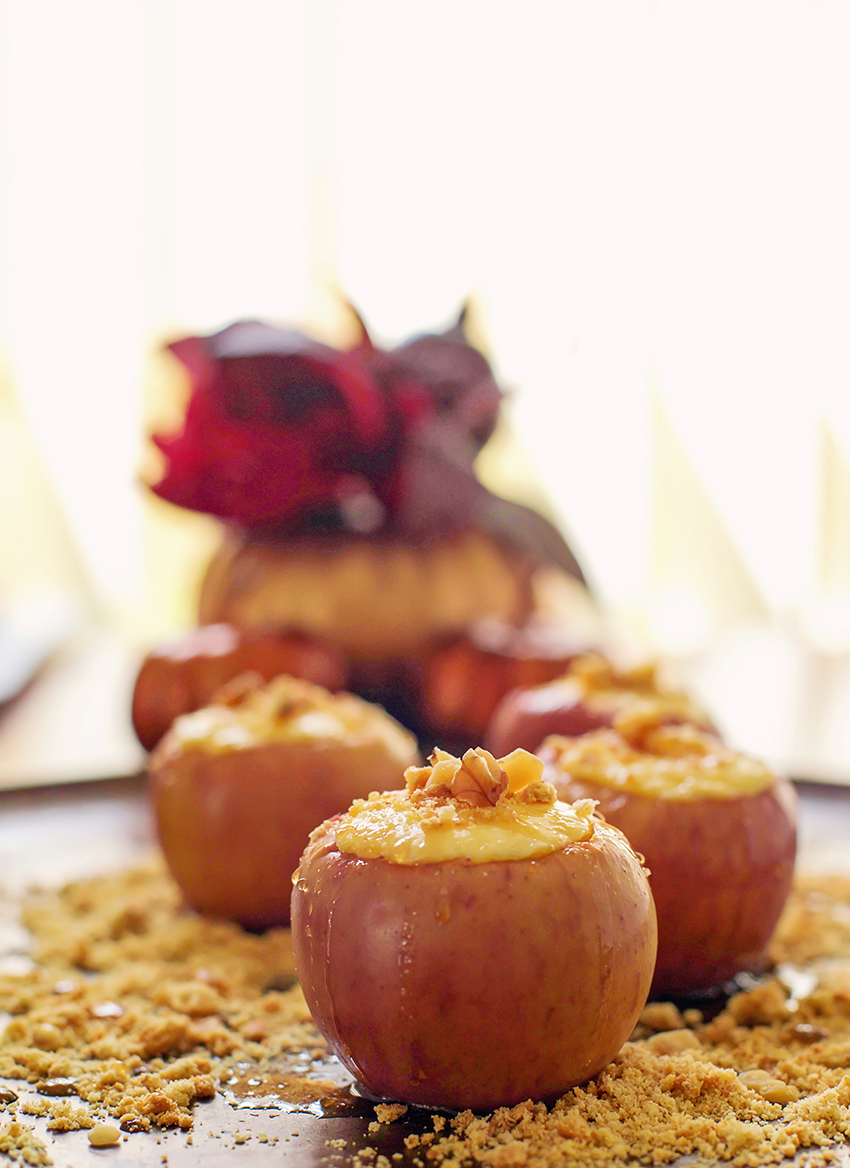 Cheesecake Stuffed Baked Apples - Make and Takes