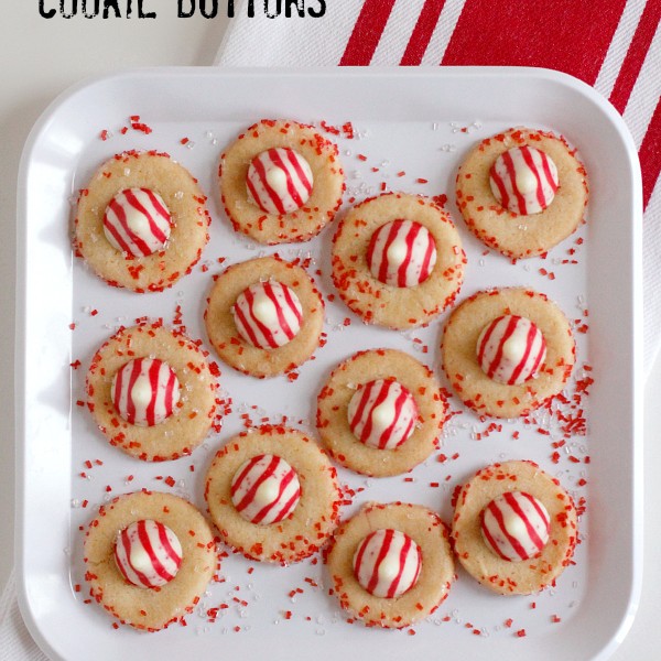 Candy Cane Cookie Buttons - Make and Takes