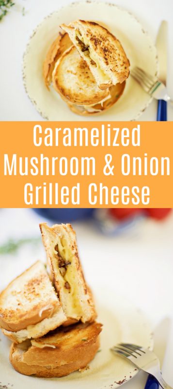 Upgrade a Classic: Caramelized Mushroom & Onion Grilled Cheese Sandwich ...