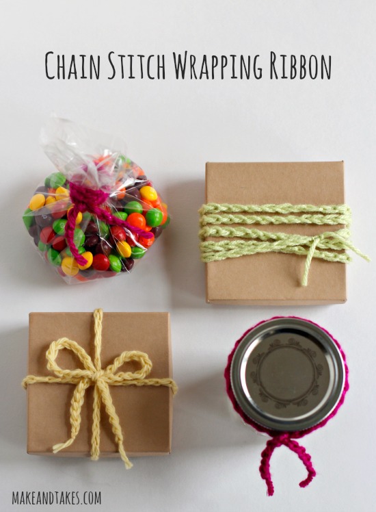 Crochet-A-Day: Chain Stitch Wrapping Ribbon - Make and Takes