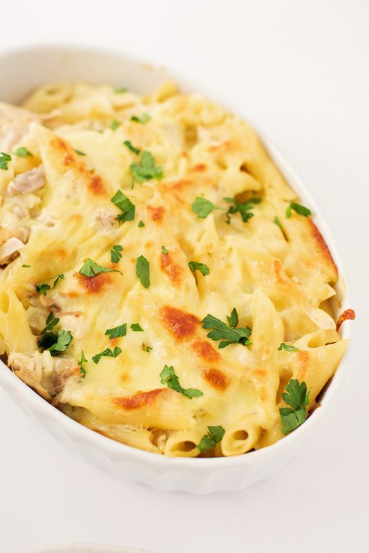 Make-Ahead Meal: Chicken Alfredo Casserole - Make And Takes