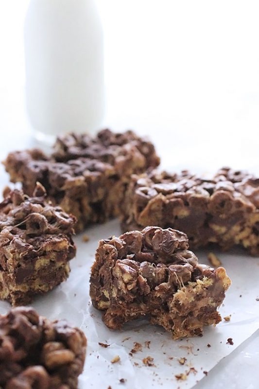 Chocolate and Peanut Butter Cereal Treats Make and Takes