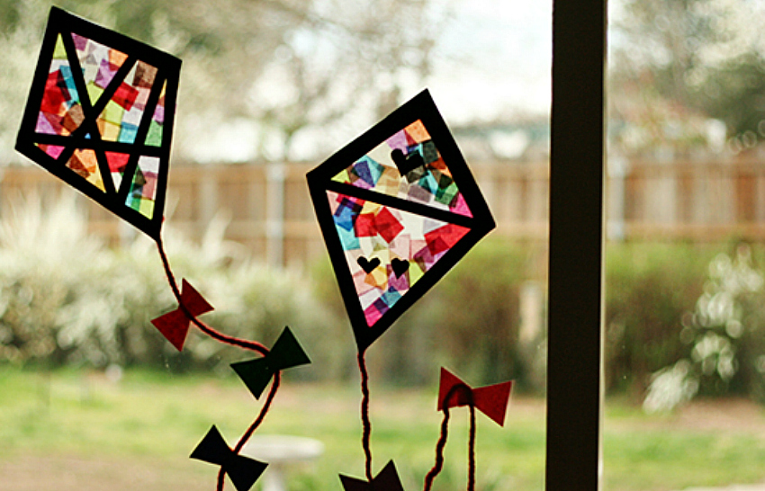 Tissue Paper Stained Glass Suncatcher - Three Little Ferns - Family  Lifestyle Blog