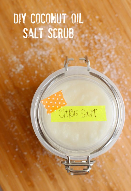 DIY Coconut Oil Salt Scrub Make and Takes