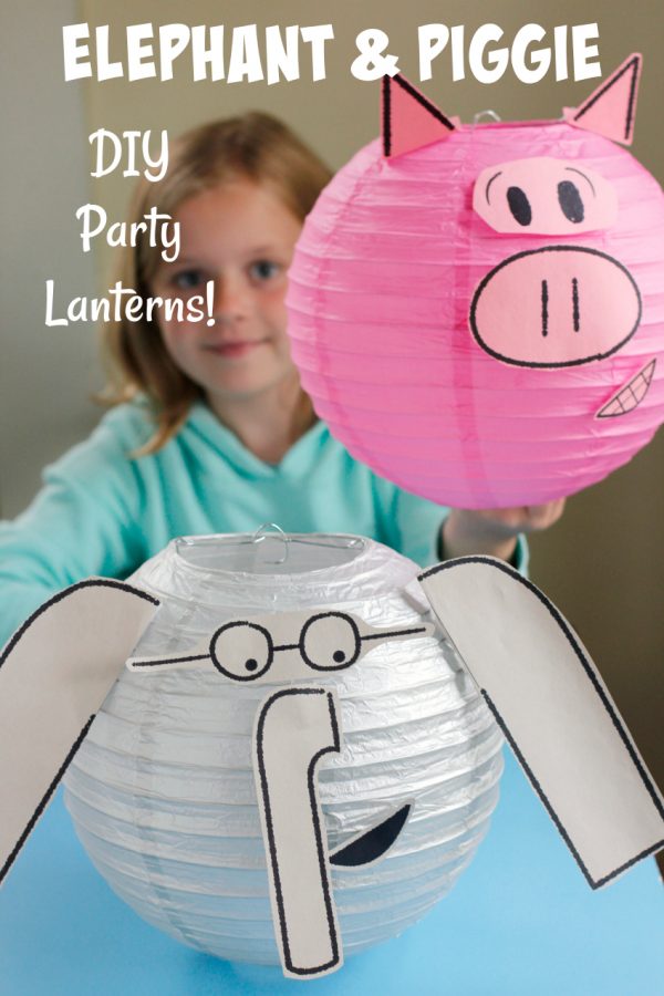 Elephant &amp; Piggie DIY Party Lanterns - Make and Takes