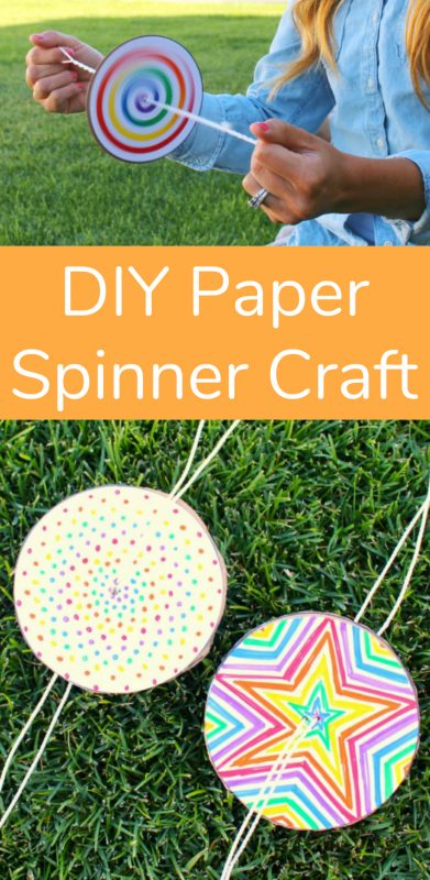 DIY Paper Spinner for Endless Fun - Make and Takes