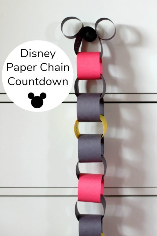 Disney vacation paper chain countdown make and takes