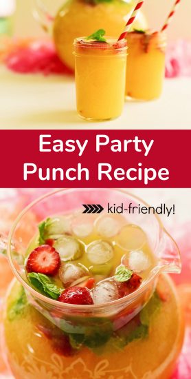 Easy Party Punch Recipe - Kid Friendly - Make and Takes