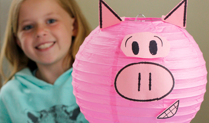 Elephant &amp; Piggie DIY Party Lanterns - Make and Takes