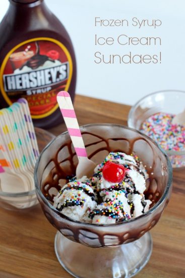 Frozen Syrup Ice Cream Sundaes Make And Takes