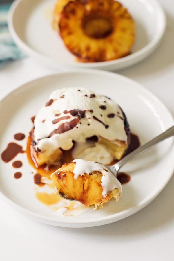 Grilled Pineapple with Vanilla Ice Cream Make and Takes