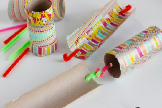 Recycled Paper Tube Train - Make and Takes