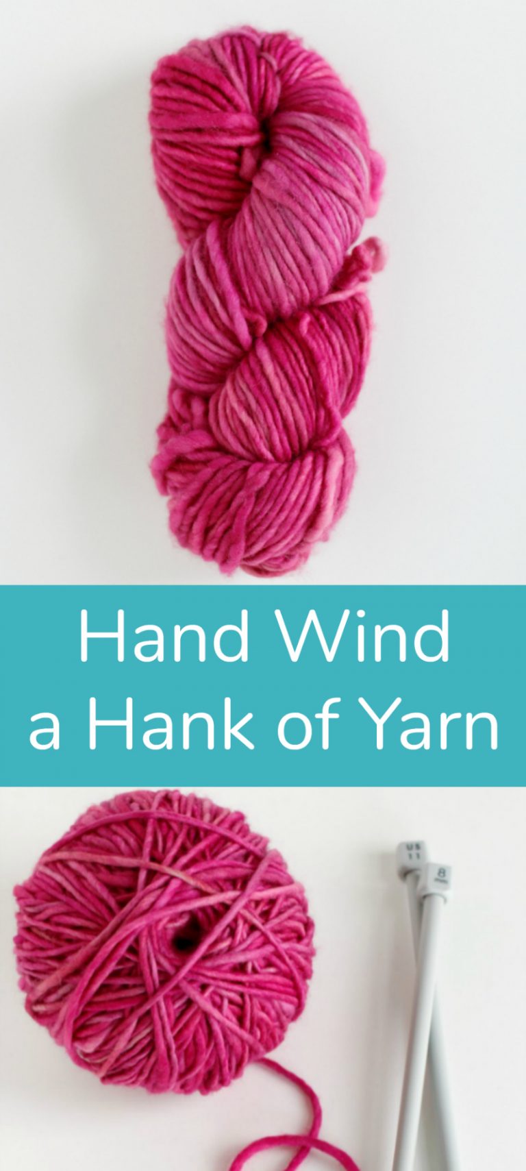 How to Hand Wind a Hank of Yarn Make and Takes