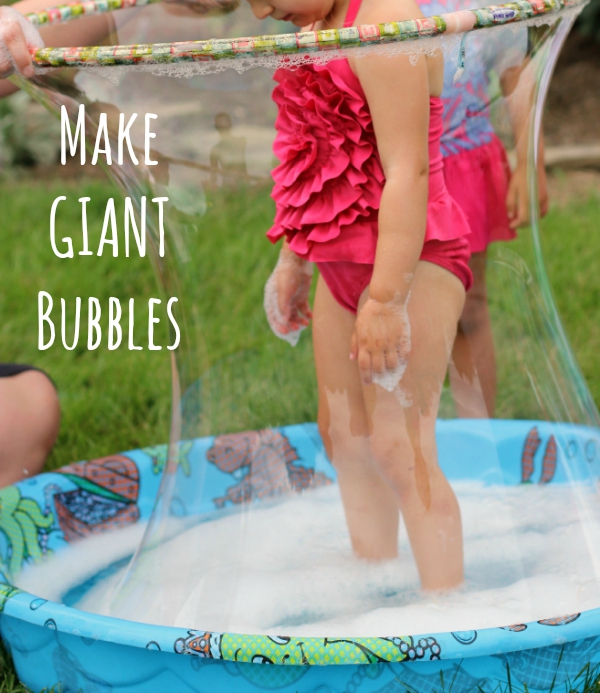 Giant bubbles tutorial and recipe