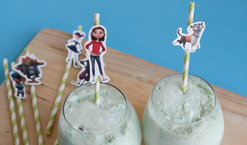 Lost In Oz Green Ice Cream Soda Floats + Printables - Make and Takes