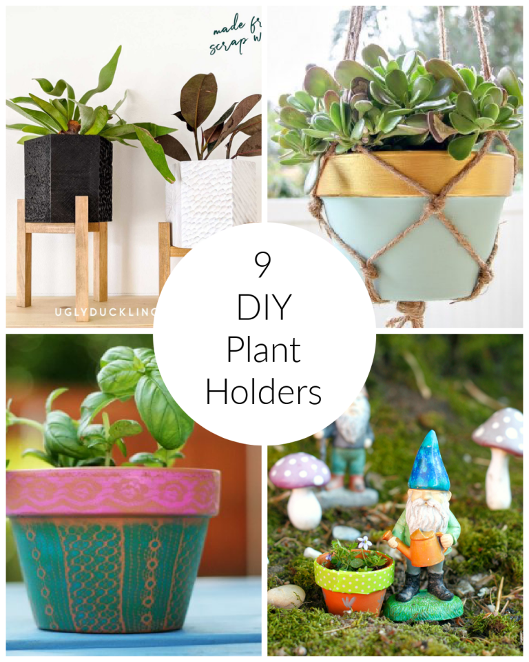 9 Now Ideas for DIY Plant Holders - Make and Takes