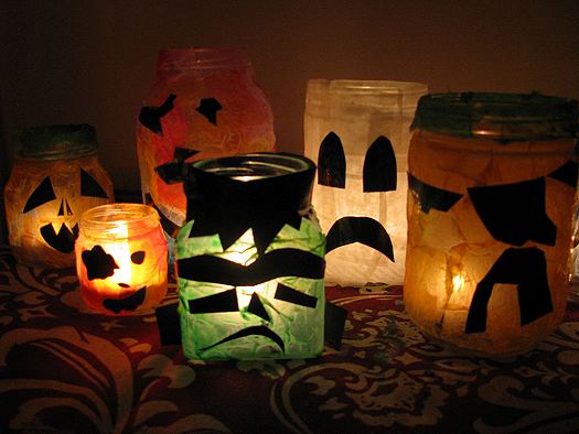 Creature Votive Candles to Spook on Halloween - Make and Takes