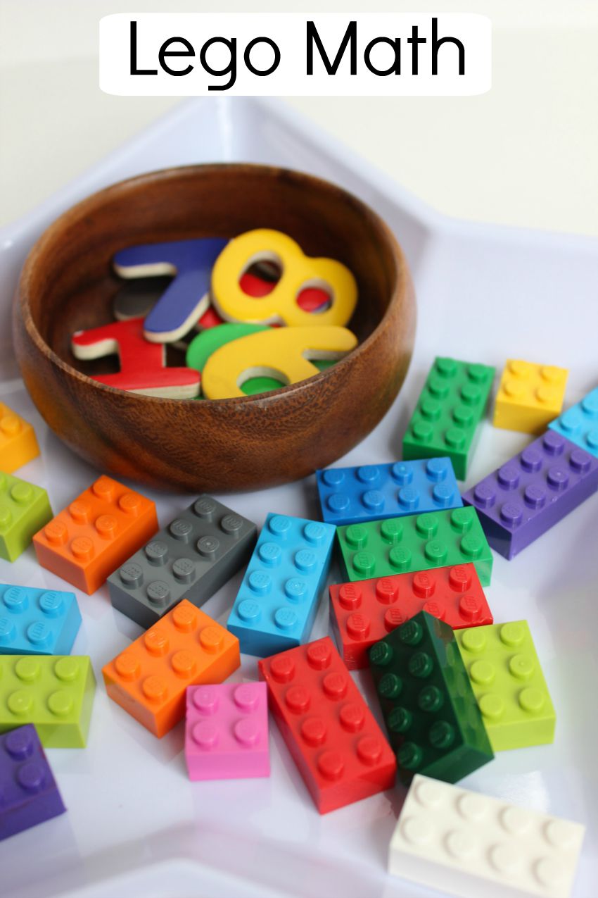 lego math preschool activity make and takes