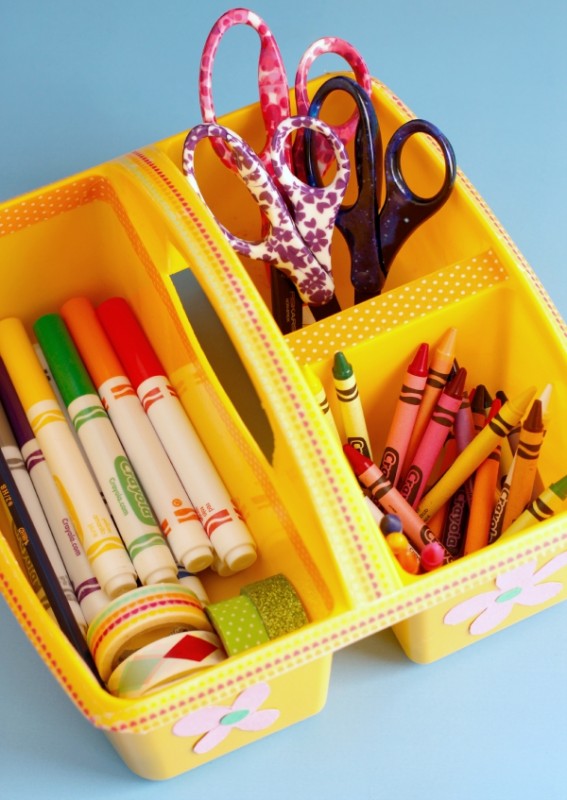 Back to School DIY Craft Caddy - Make and Takes