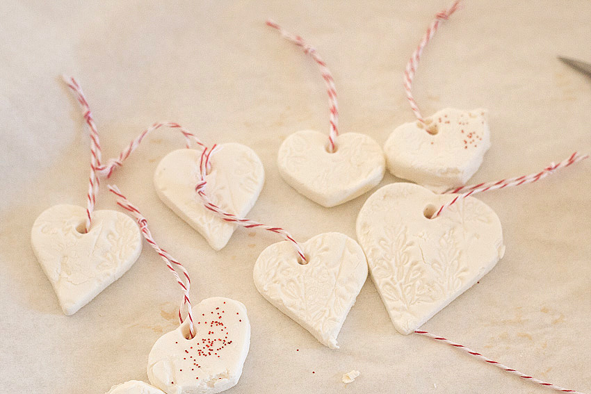 Valentine's Day Hearts with Eco-Friendly Air Dry Clay - Natural