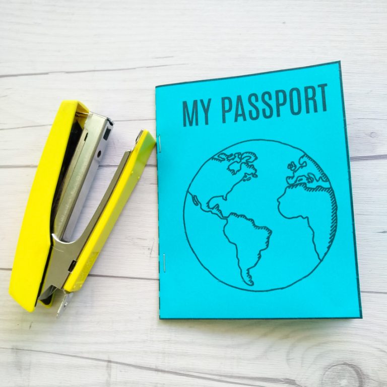 DIY Mini Passport Book + Free Printable - Make and Takes