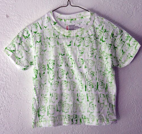 Painted T-Shirt Stamping - a craft and activity - Make and Takes