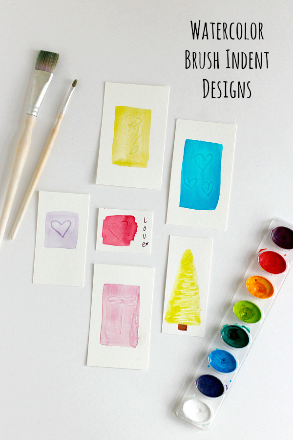Get Creative With Watercolor Brush Indent Designs - Make And Takes