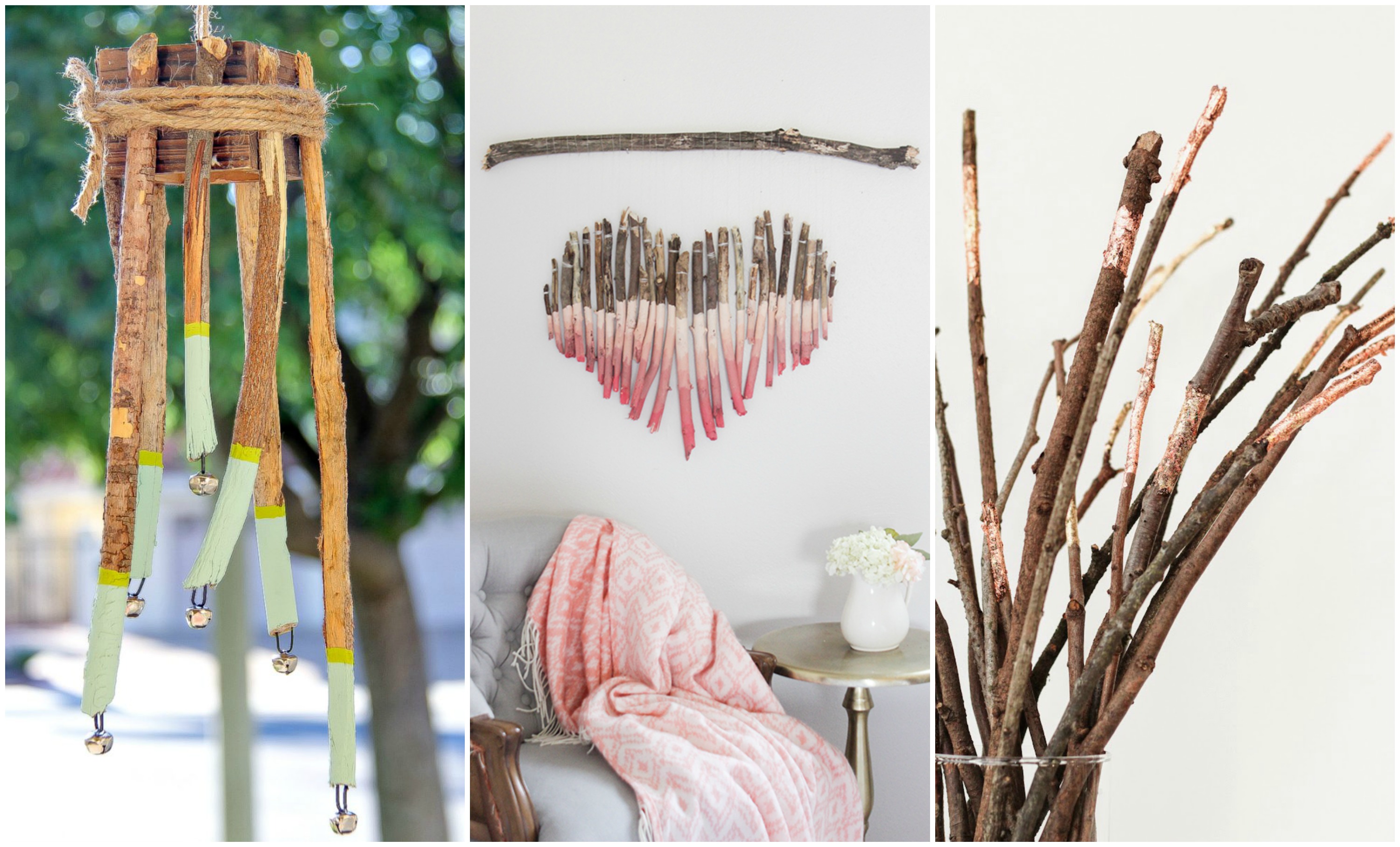 Decorating with Branches : 15 Stylish Ideas & Projects • OhMeOhMy Blog | Branch  decor, Tree branch wall decor, Handmade wall decor