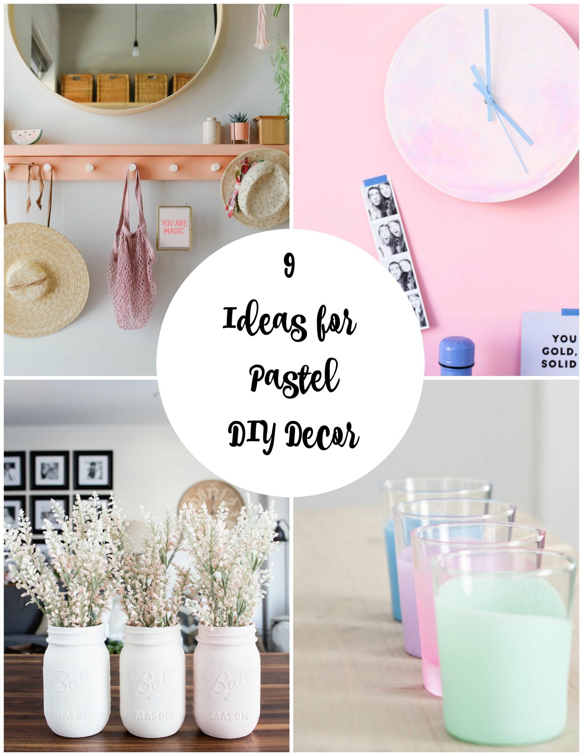 9 Now Ideas for Pastel DIY Decor - Make and Takes