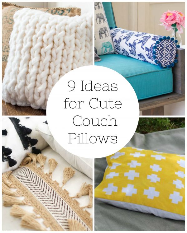9 Now Ideas to Make Cute Couch Pillows Make and Takes