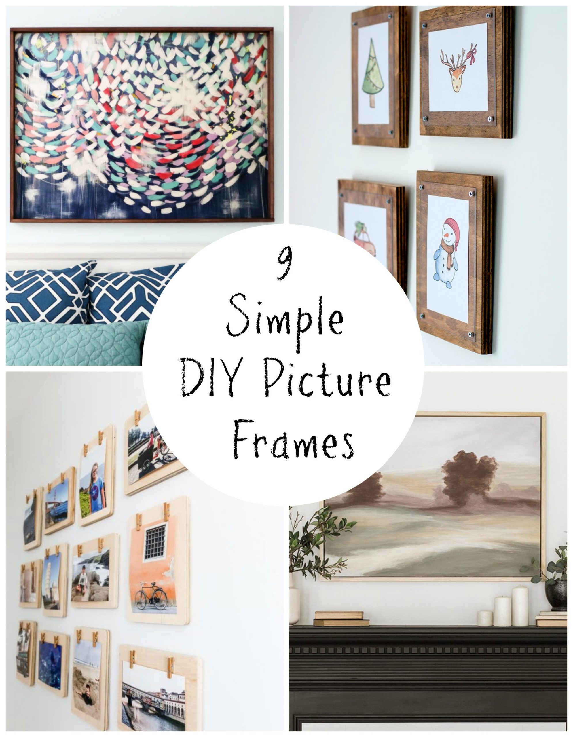 Build Easy DIY Picture Frames in 20 Minutes - Houseful of Handmade