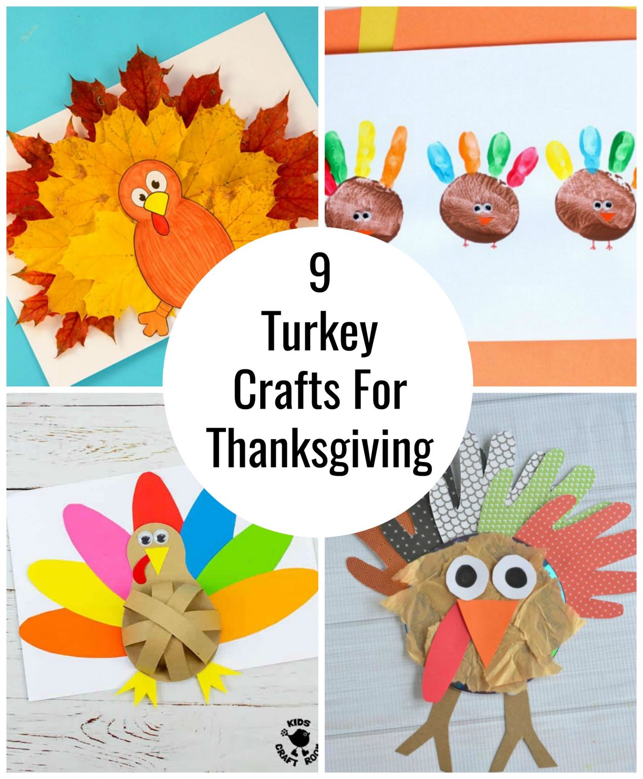 9 Now Ideas for Turkey Crafts with Kids - Make and Takes
