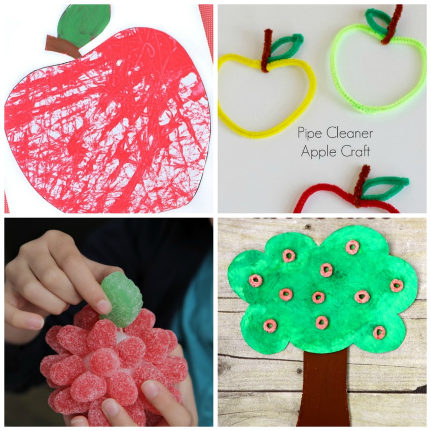 15 Happy Apple Crafts Kids Can Make - Make and Takes