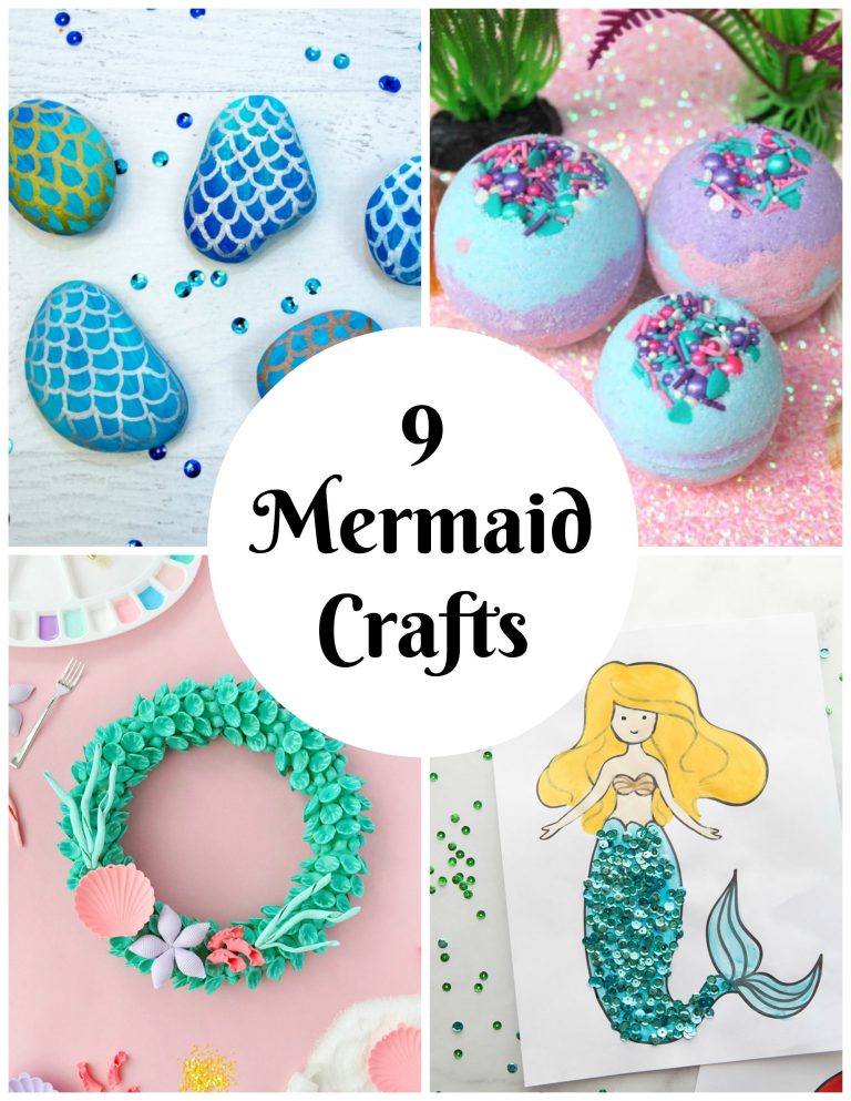 9 Now Ideas: Mermaid Crafts for Kids - Make and Takes