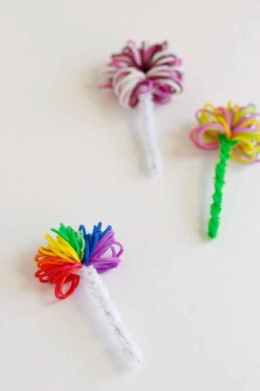 pipe cleaners and pompom crafts