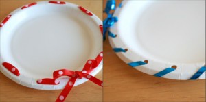 Pile Treats on these Ribbon Wreath Plates - Make and Takes