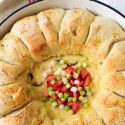Skillet Pull-Apart Bread With Cheesy Dip